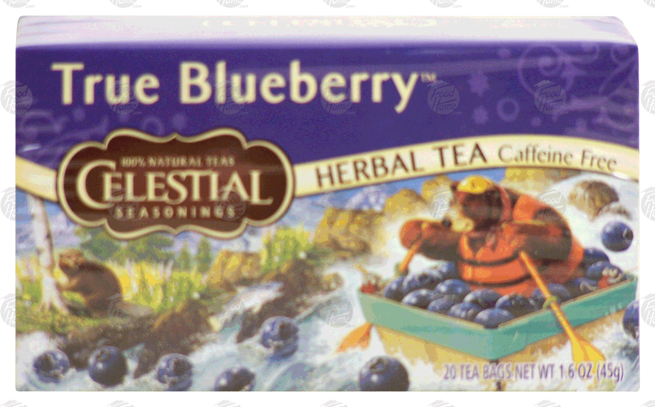 Celestial Seasonings Herbal Tea True Blueberry Caffeine Free 20 Ct Full-Size Picture